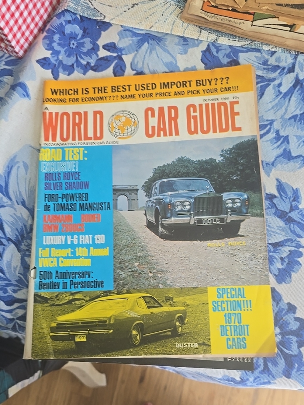 World Car Guide October 1969, Rolls Royce, Silver Shadow, Duster